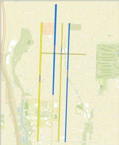 Map of Affected Streets