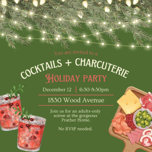 Cocktails and Charcuterie Holiday Party December 12 2024