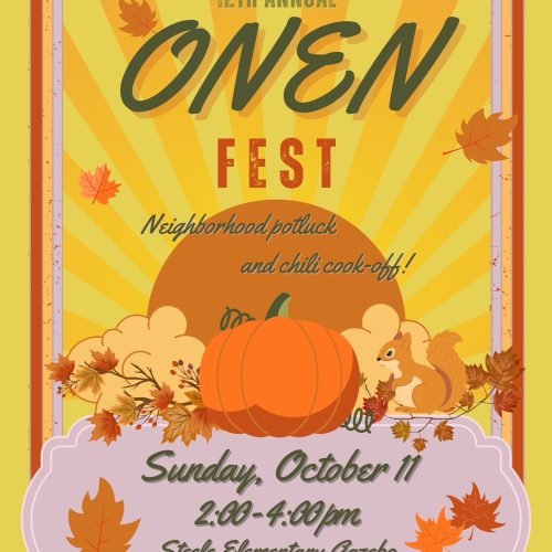 Beige and Brown Vintage Illustration Fall Festival Flyer - 1