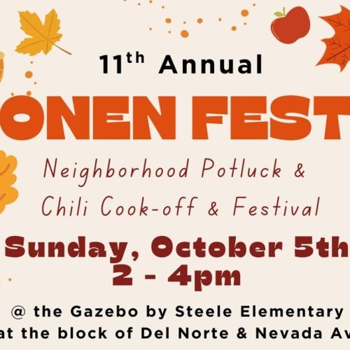 Red Orange Simple Illustrative Fall leaves Autumn Festival Flyer (5 x 7 in) - 1